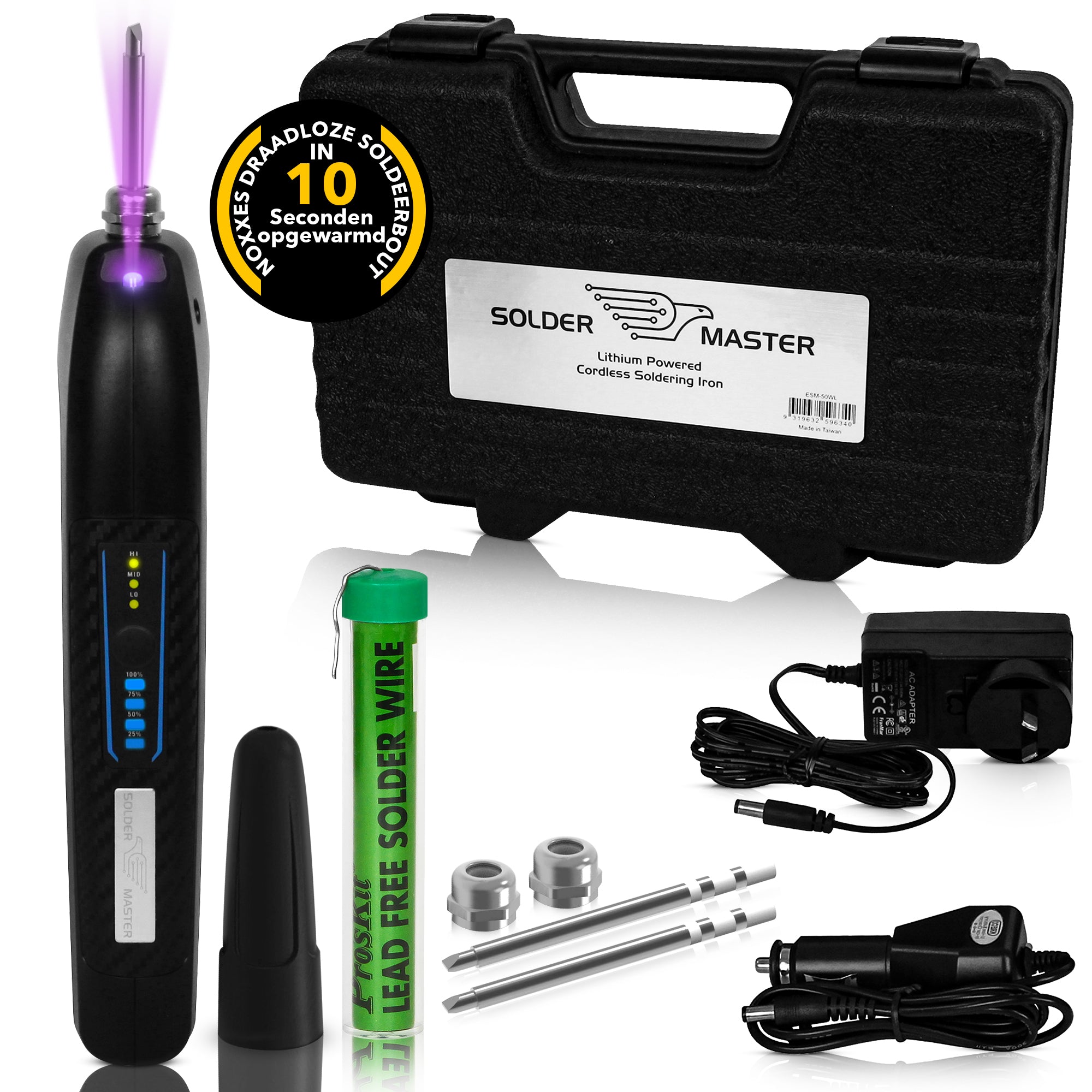 Draadloze Accu-Soldeerbout Solder Master